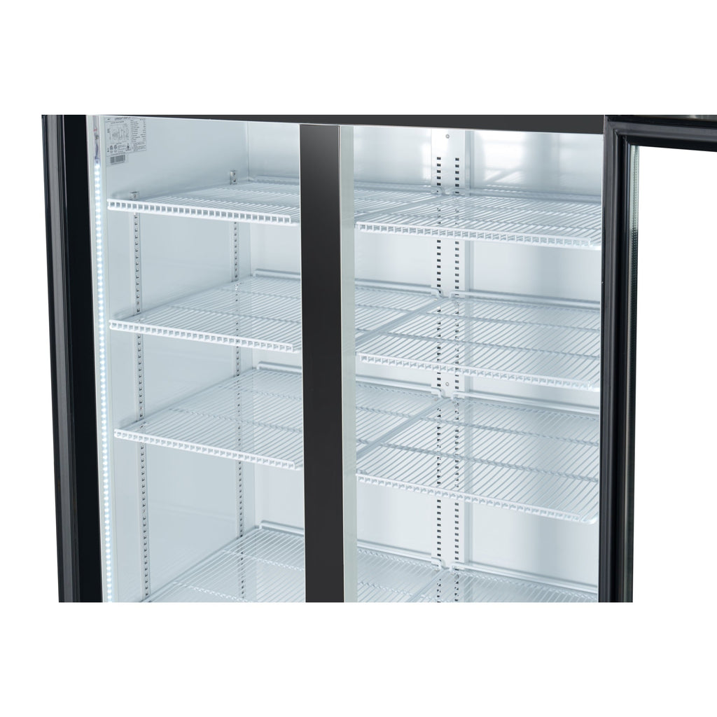 45 in. Two Glass Door Merchandiser Refrigerator - 35 Cu. Ft.