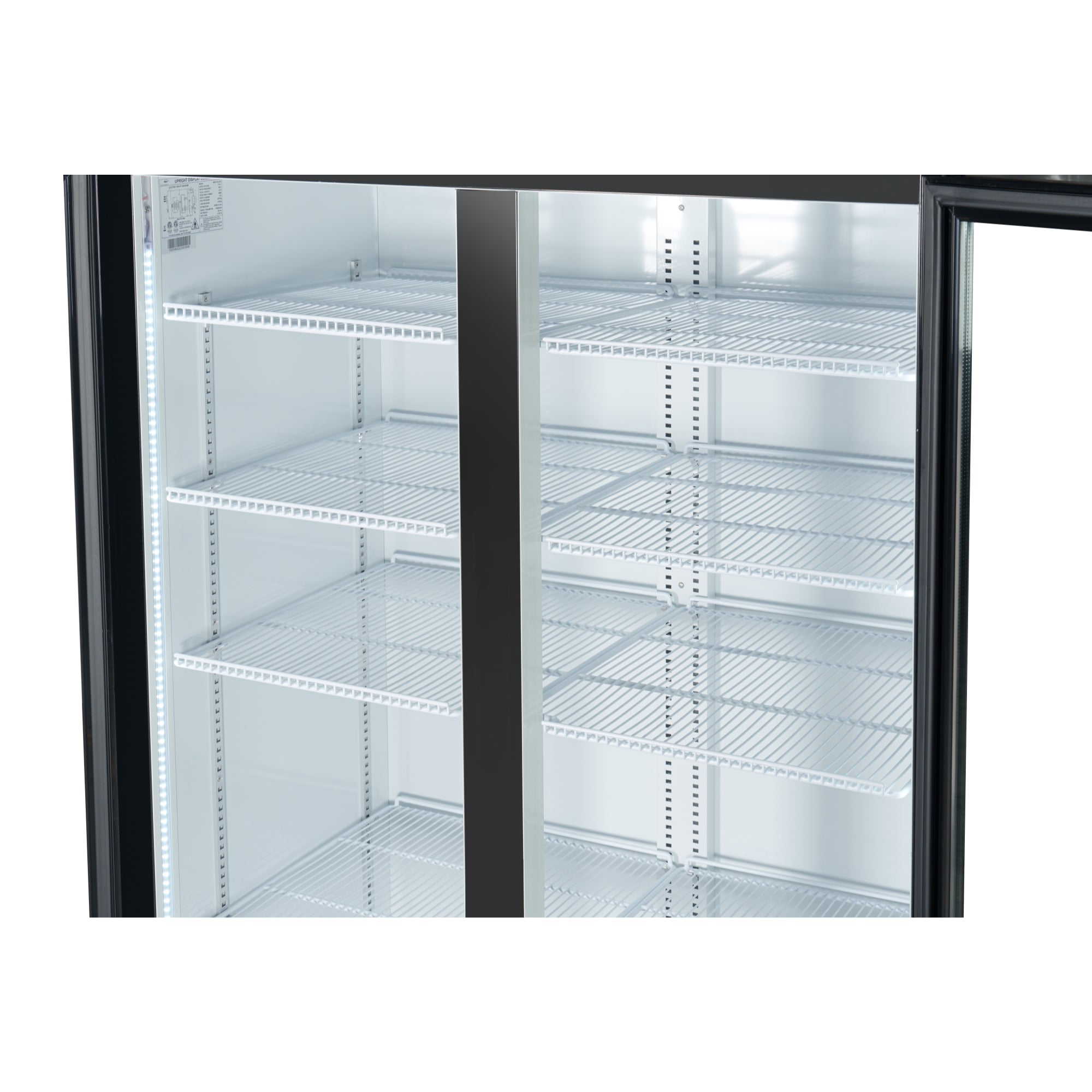 45 in. Two Glass Door Merchandiser Refrigerator - 35 Cu. Ft.