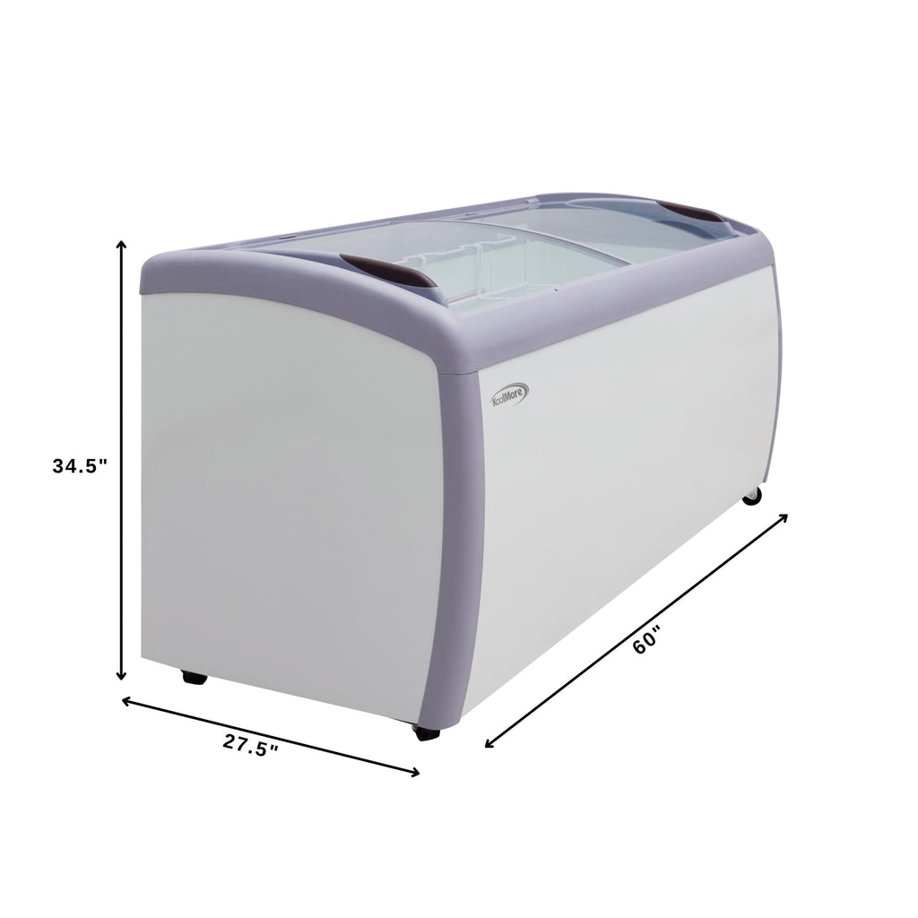 60 in. Display Ice Cream Freezer - 16 cu ft.