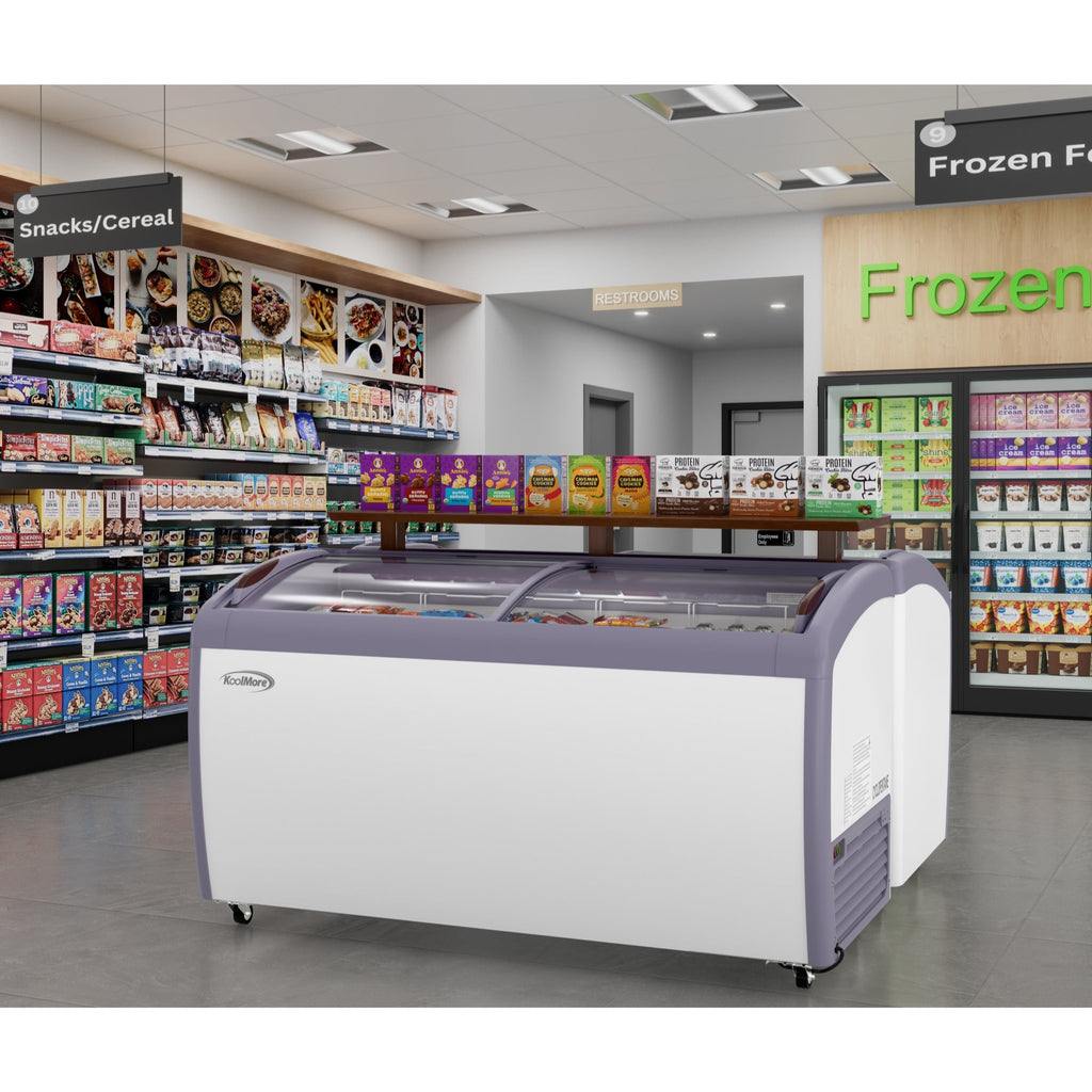 60 in. Display Ice Cream Freezer - 16 cu ft.