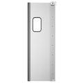Commercial Single Aluminum Swinging Traffic Door with 9 In. x 14 In. Window - 30 In. x 84 In. Door Opening