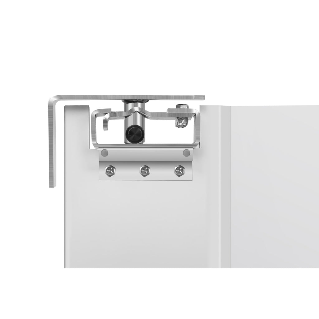 Commercial Single Aluminum Swinging Traffic Door with 9 In. x 14 In. Window - 30 In. x 84 In. Door Opening