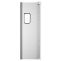 Commercial Single Aluminum Swinging Traffic Door with 9 In. x  14 In. Window - 36 In. x 84 In. Door Opening