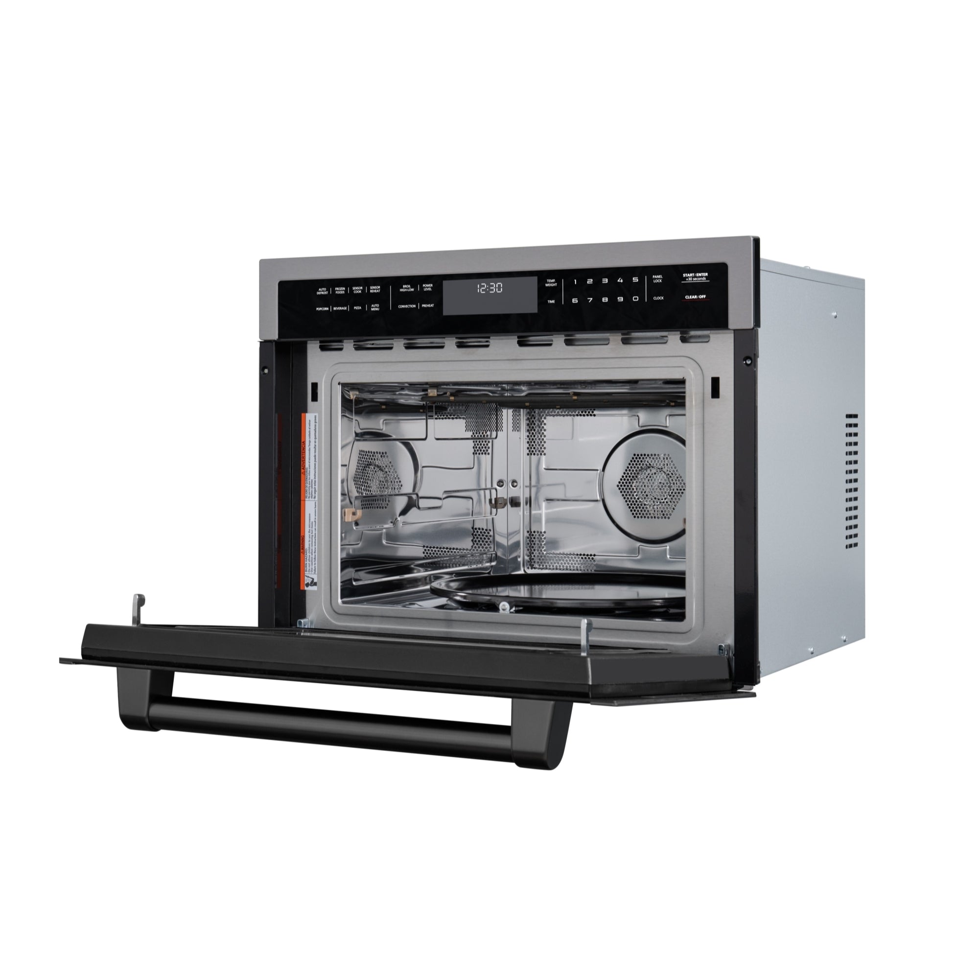 KoolMore Reserve 24 in. Stainless Steel Built-in Convection Microwave Oven with Speed and Sensor Cooking, 1.6 cu. ft. in Black (KM-CWO24 -BSS)