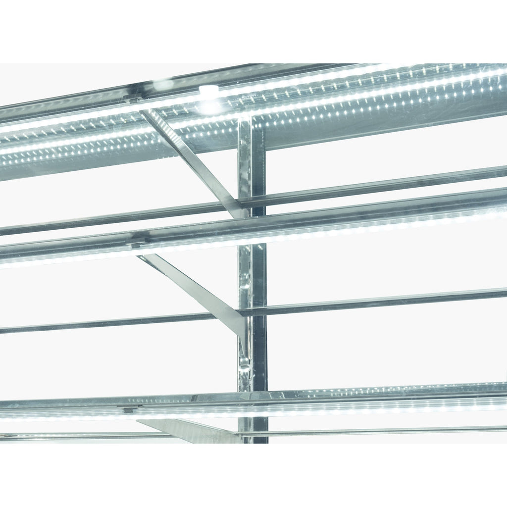 71 in. Refrigerated Bakery Display Case for Cakes, Stainless Steel Frame, 30 cu. ft.