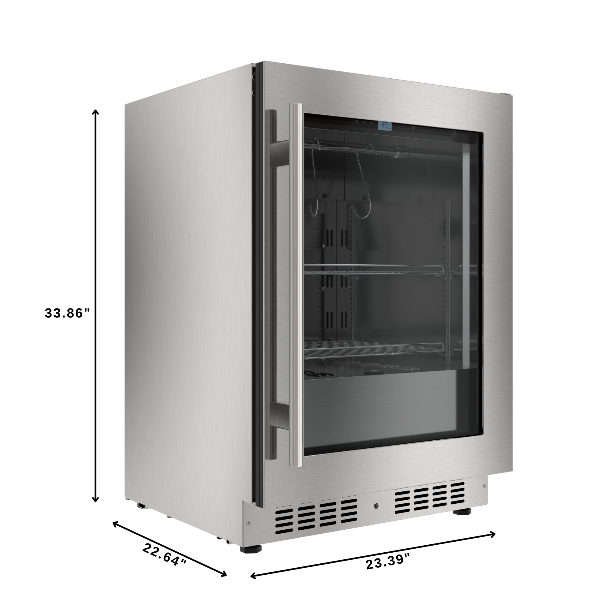Reserve 24 in. Commercial and Residential Undercounter Dry Aging Refrigerator in Stainless Steel