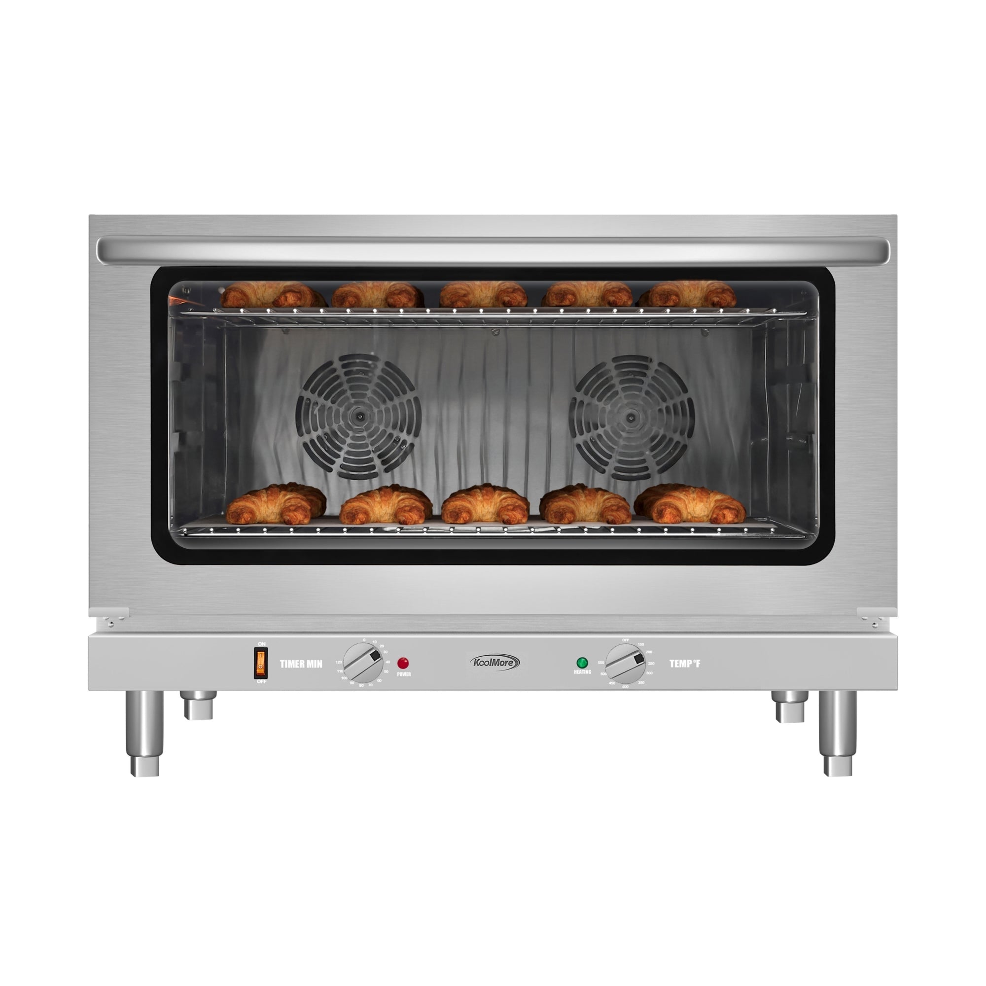 32 in. Countertop Convection Oven, Holds Full Size Pans, 4 Racks and 3500W of Power, 240V in Stainless-Steel