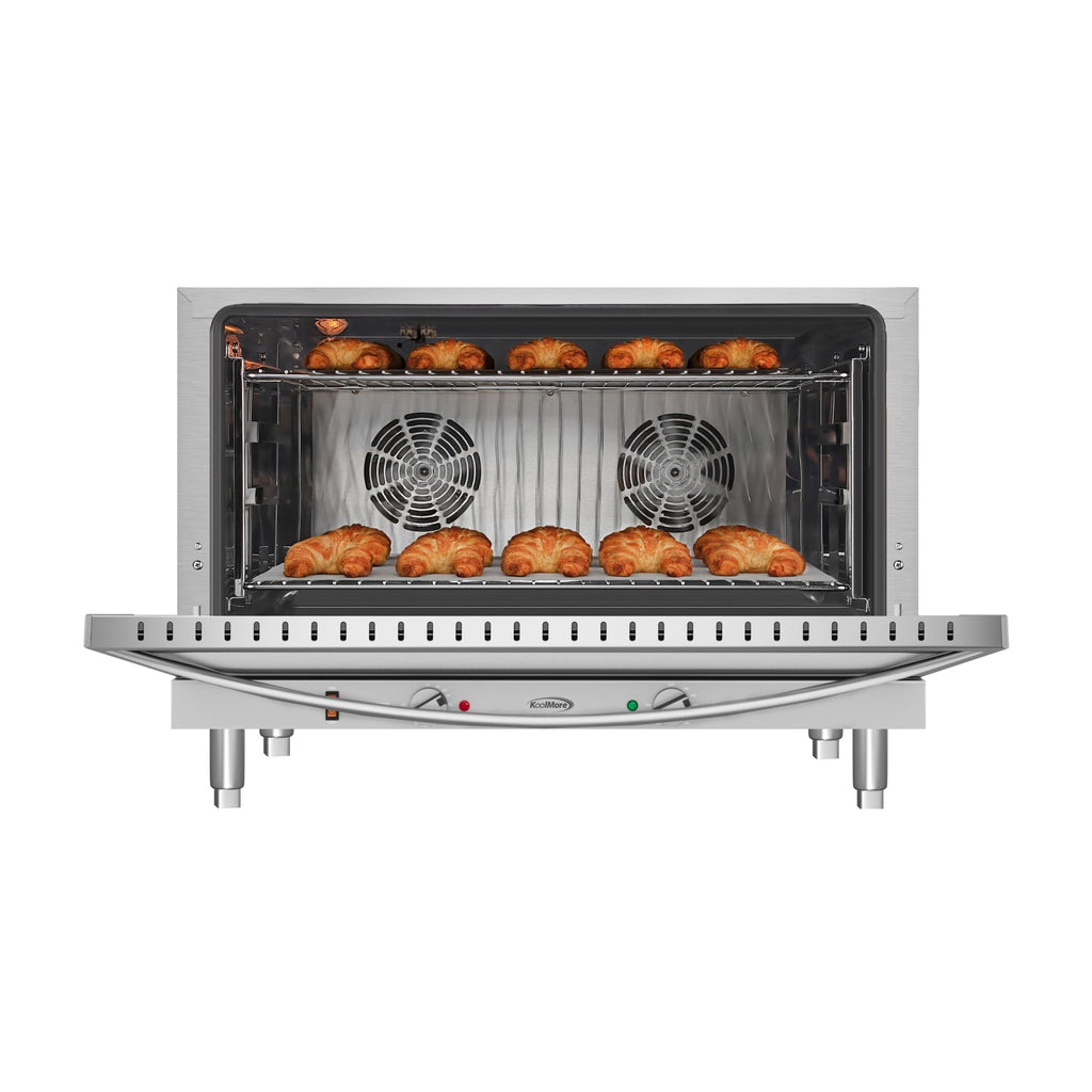 32 in. Countertop Convection Oven, Holds Full Size Pans, 4 Racks and 3500W of Power, 240V in Stainless-Steel