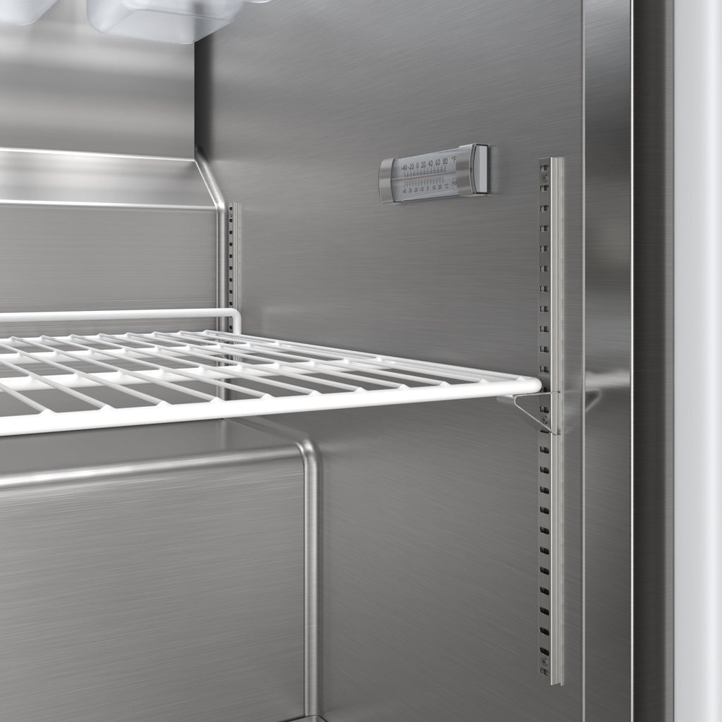 27 in. Commercial 1-Door Refrigerated Salad and Sandwich Prep Table, 8 Pan Capacity and 8 Cu. Ft. of Storage in Stainless-Steel