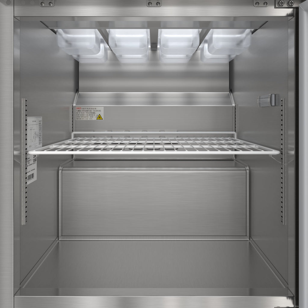 27 in. Commercial 1-Door Refrigerated Salad and Sandwich Prep Table, 8 Pan Capacity and 8 Cu. Ft. of Storage in Stainless-Steel