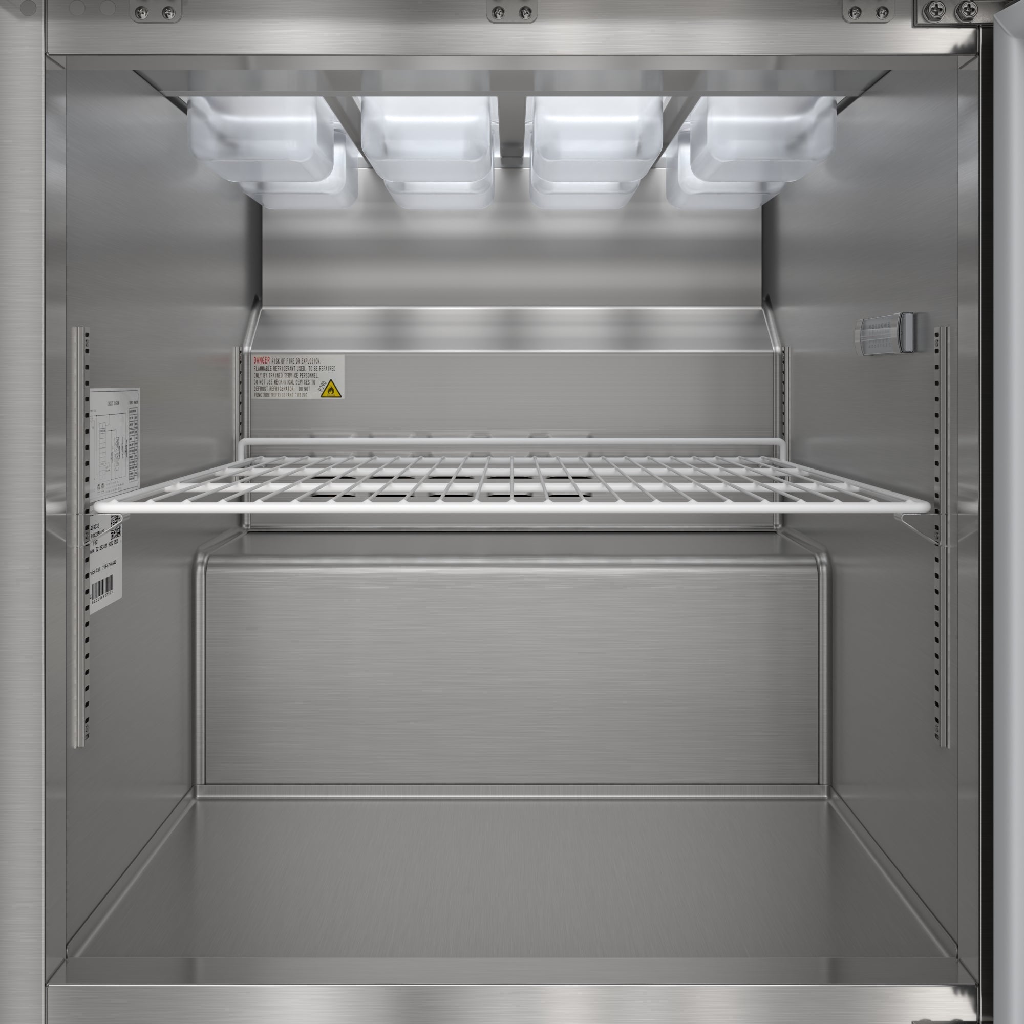 27 in. Commercial 1-Door Refrigerated Salad and Sandwich Prep Table, 8 Pan Capacity and 8 Cu. Ft. of Storage in Stainless-Steel