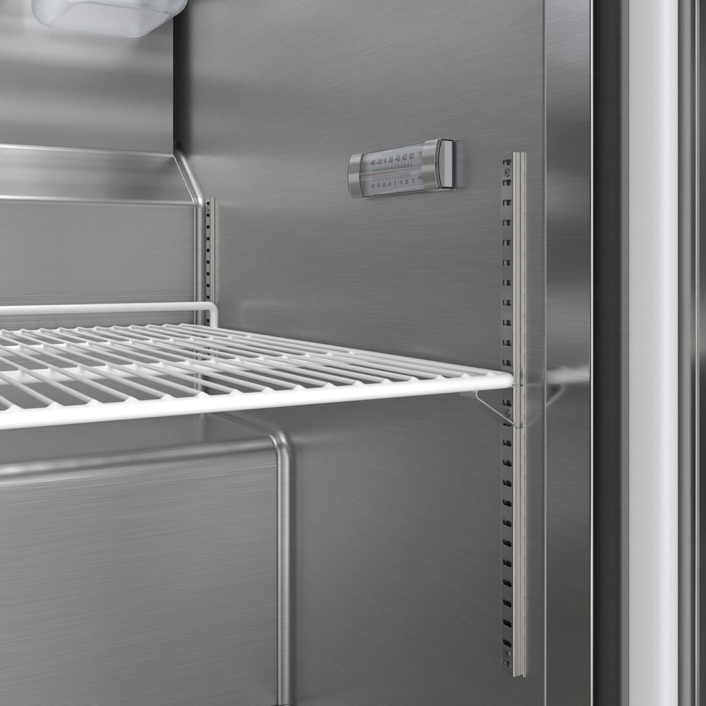 36 in. Commercial 2-Door Refrigerated Salad and Sandwich Prep Table, 10 Pan Capacity and 11 Cu. Ft. of Storage in Stainless-Steel