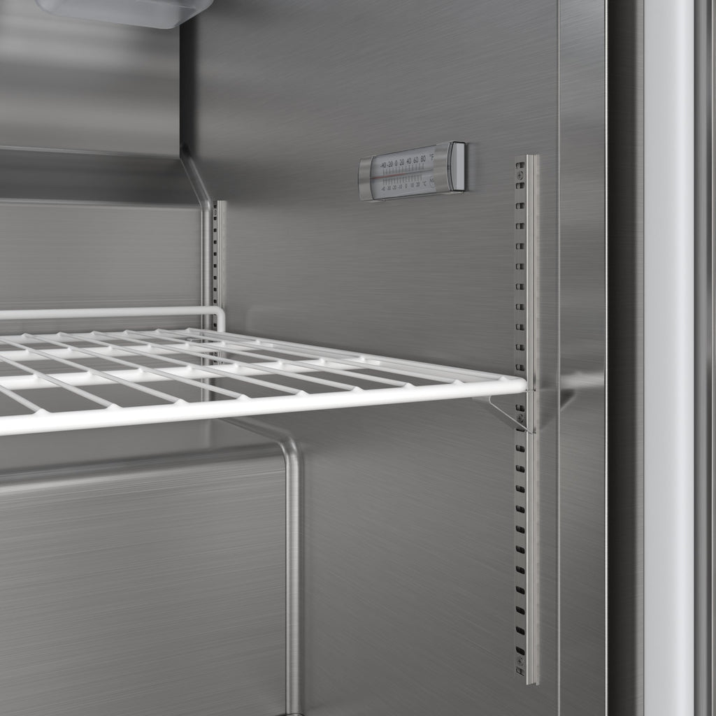 60 in. Commercial 2-Door Refrigerated Salad and Sandwich Prep Table, 16 Pan Capacity and 18.4 Cu. Ft. of Storage in Stainless-Steel