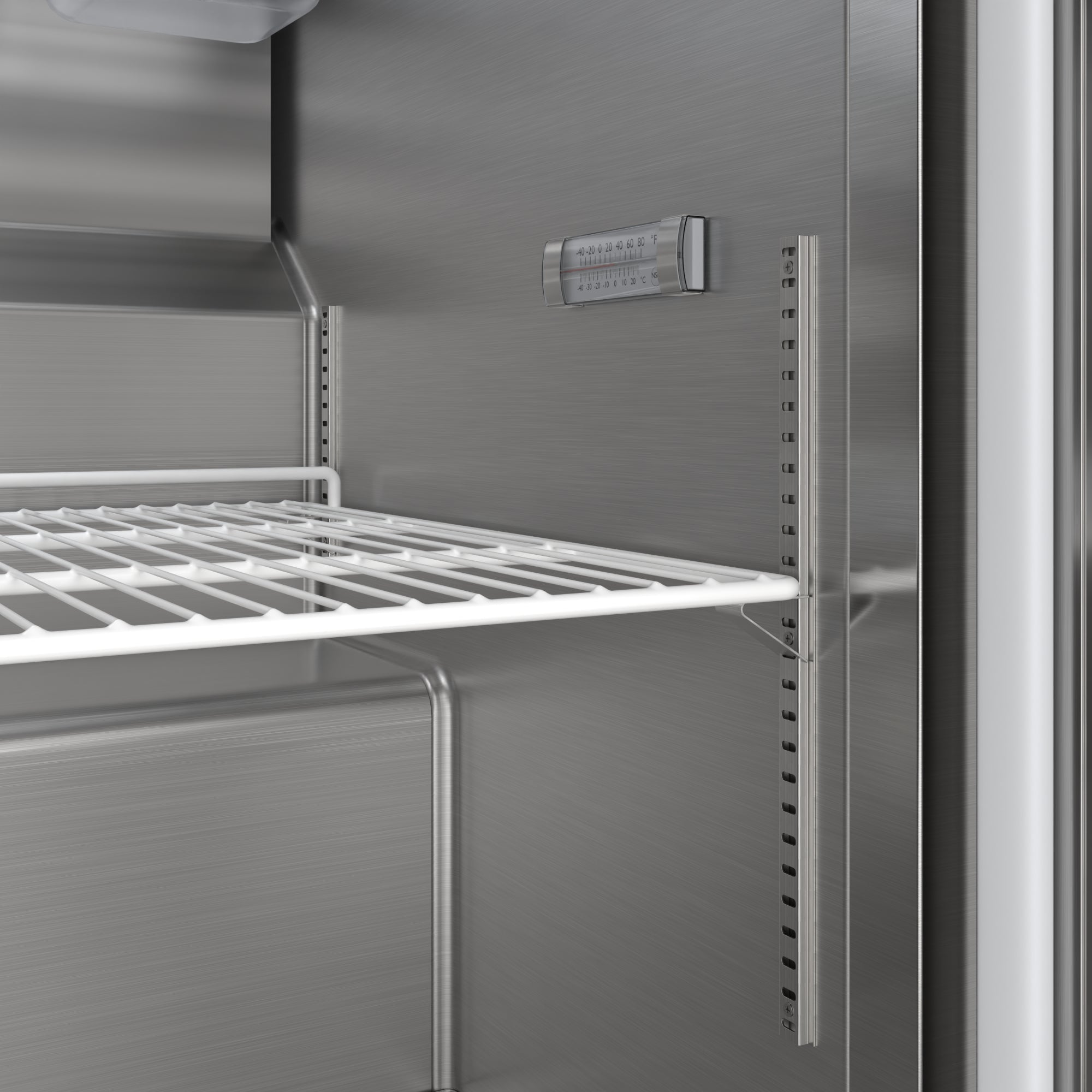 46 in. Commercial 2-Door Refrigeratd Salad and Sandwich Prep Table, 12 Pan Capacity and 14 Cu. Ft. of Storage in Stainless-Steel