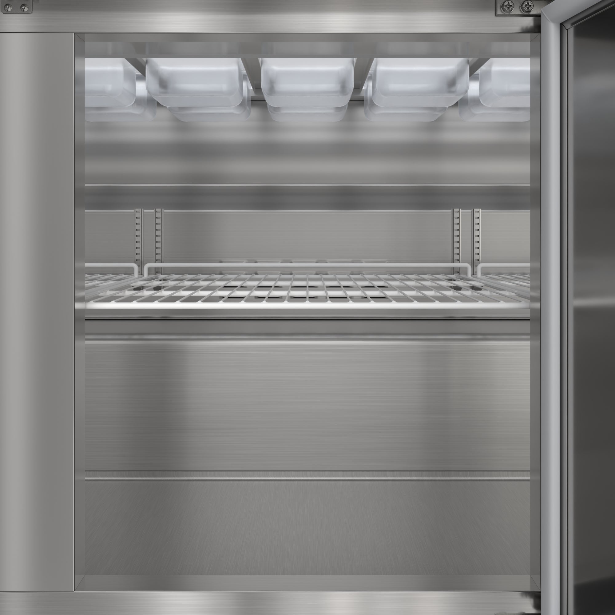 70 in. Commercial 3-Door Refrigerated Salad and Sandwich Prep Table, 18 Pan Capacity and 22 Cu. Ft. of Storage in Stainless-Steel