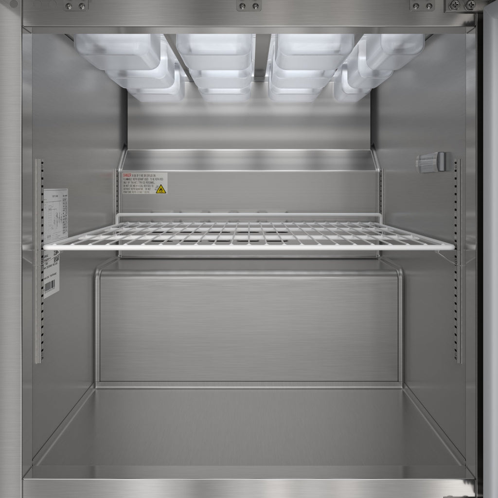 27 in. Commercial 1-Door Refrigerated Mega Salad and Sandwich Prep Table, 12 Pan Capacity and 8 Cu. Ft. of Storage in Stainless-Steel