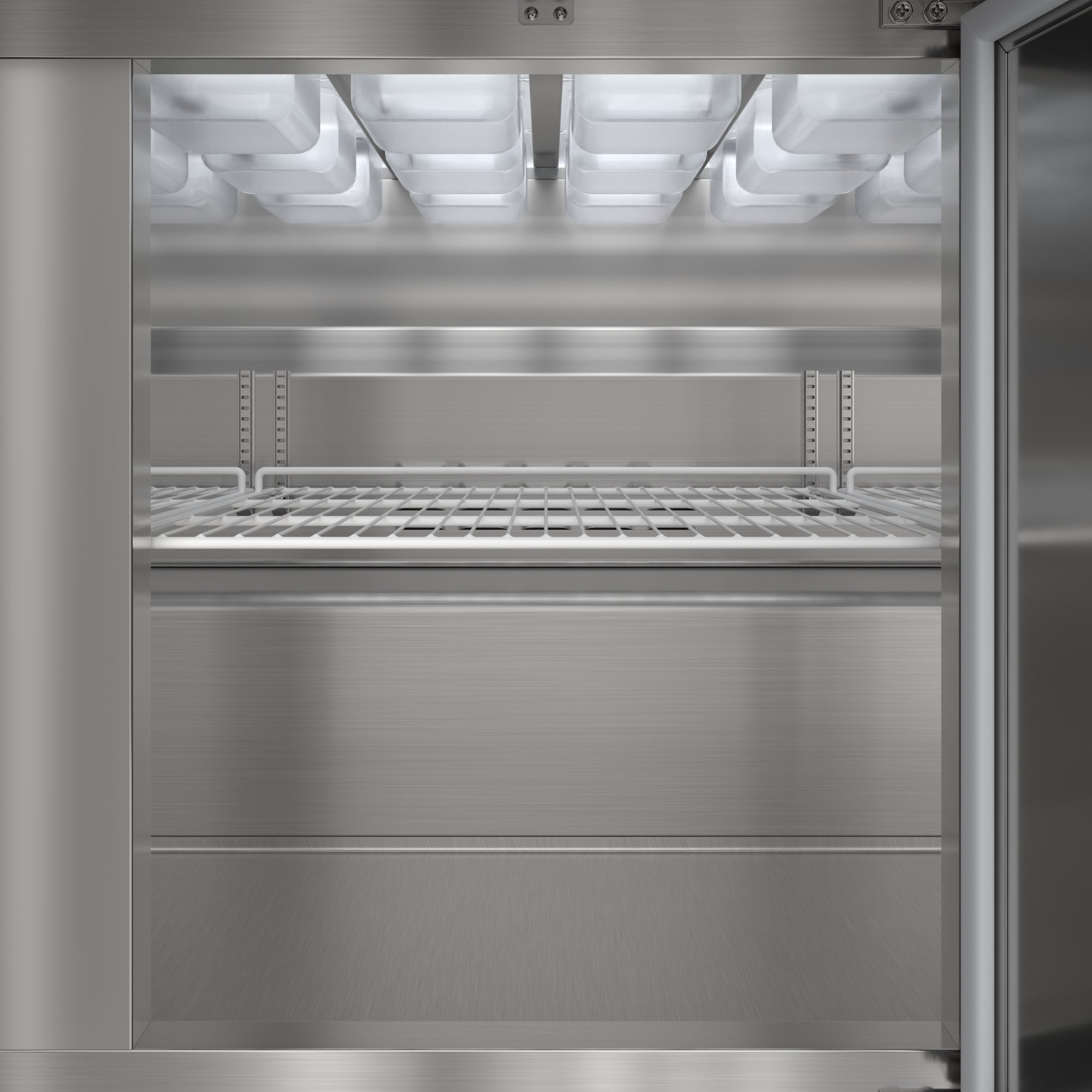 70 in. Commercial 3-Door Refrigerated Mega Salad and Sandwich Prep Table, 30 Pan Capacity and 22 Cu. Ft. of Storage in Stainless-Steel
