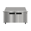 60 in. Commercial 2-Door Refrigerated Mega Salad and Sandwich Prep Table, 24 Pan Capacity and 18.4 Cu. Ft. of Storage in Stainless-Steel