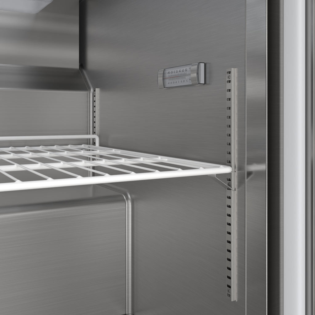 60 in. Commercial 2-Door Refrigerated Mega Salad and Sandwich Prep Table, 24 Pan Capacity and 18.4 Cu. Ft. of Storage in Stainless-Steel