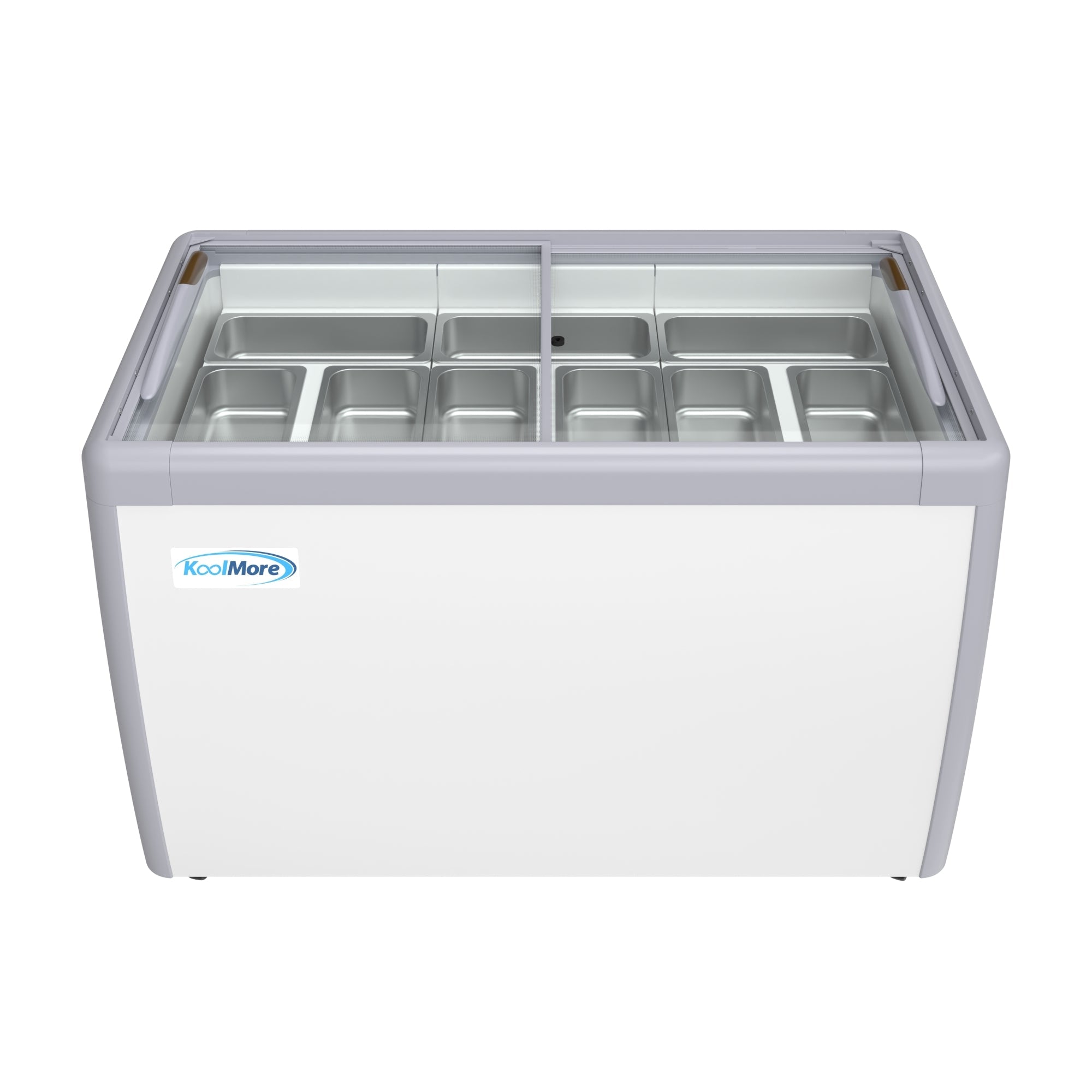 50 in. 9-Pan Gelato Dipping Cabinet Display Freezer with Sliding Glass Door, 13 cu. ft.