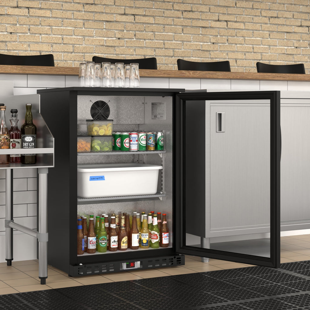24 in. One-Door Back Bar Refrigerator - 4.1 Cu Ft.
