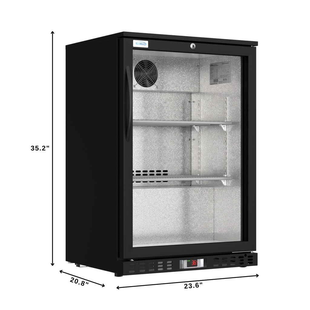 24 in. One-Door Back Bar Refrigerator - 4.1 Cu Ft.