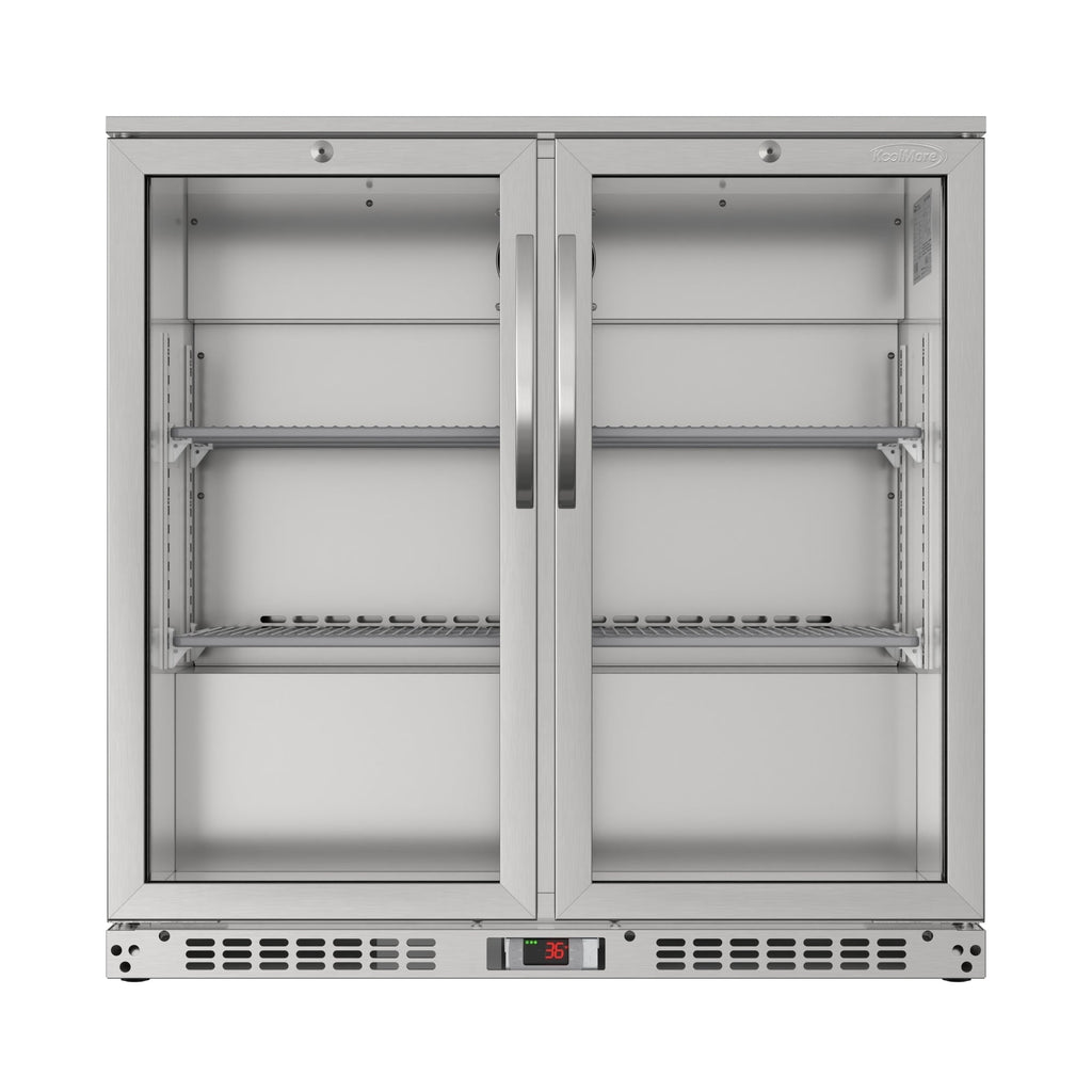 35 in. Two-Door Back Bar Refrigerator - 7.4 Cu Ft.