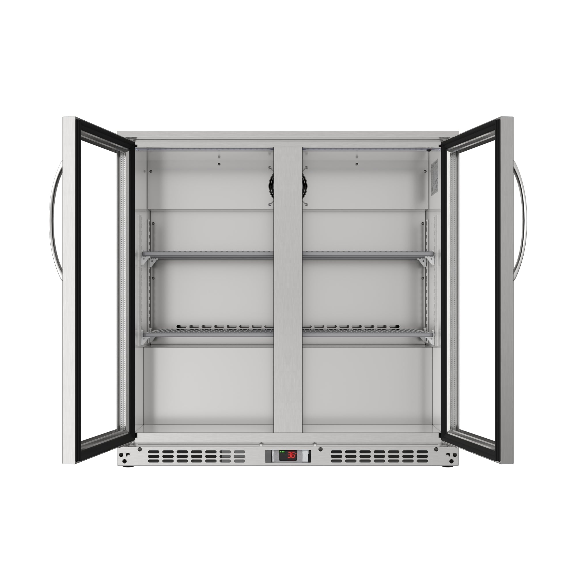 35 in. Two-Door Back Bar Refrigerator - 7.4 Cu Ft.