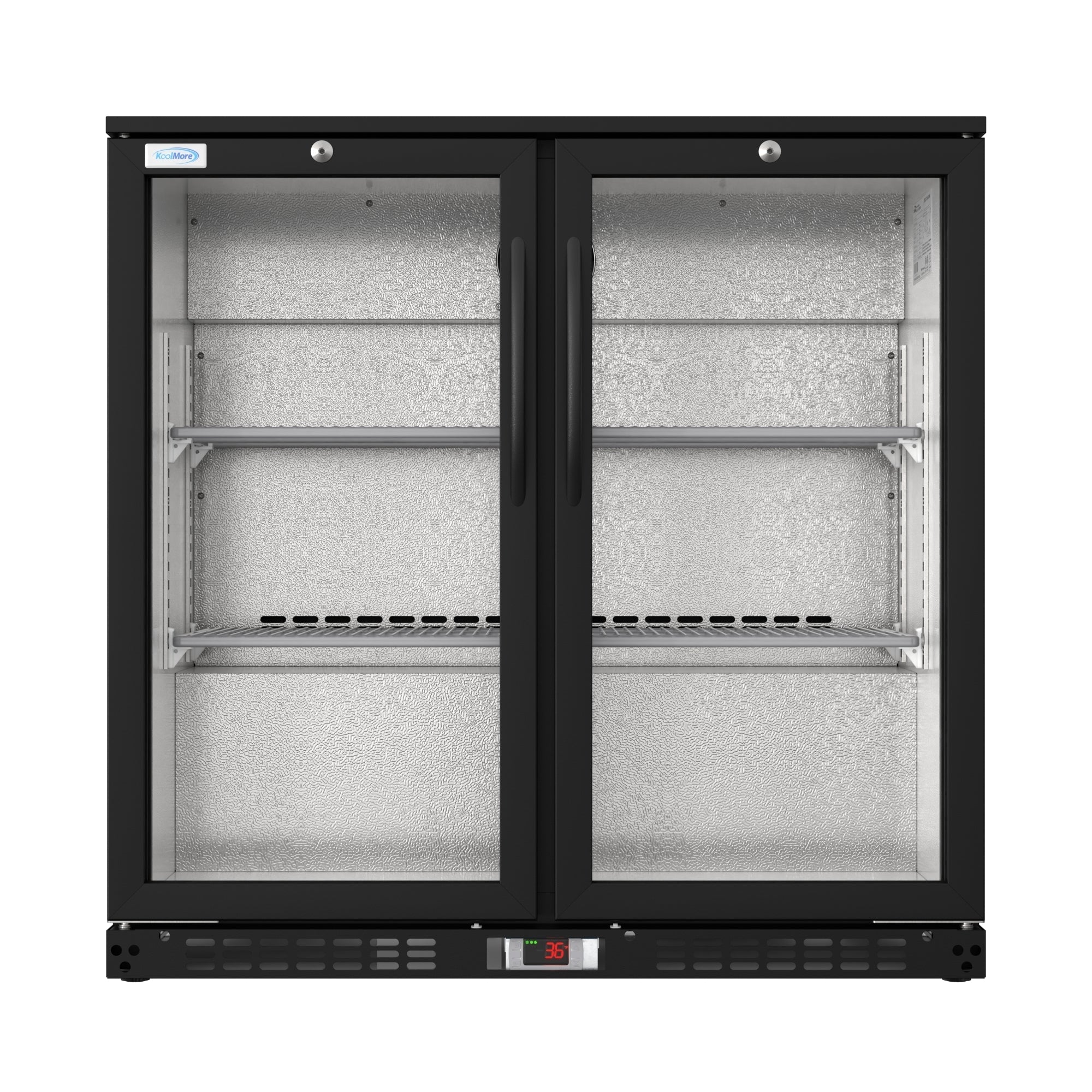 35 in. Two-Door Back Bar Refrigerator - 7.4 Cu Ft.