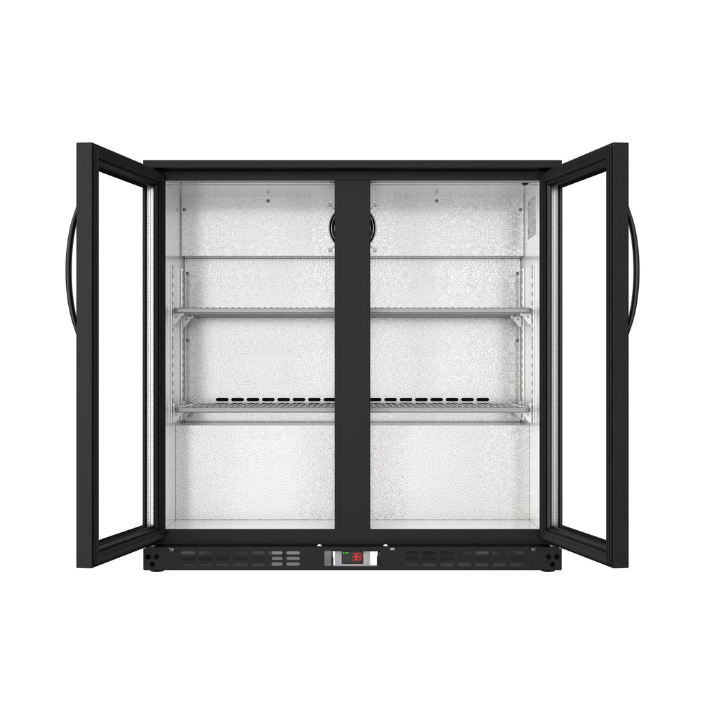35 in. Two-Door Back Bar Refrigerator - 7.4 Cu Ft.