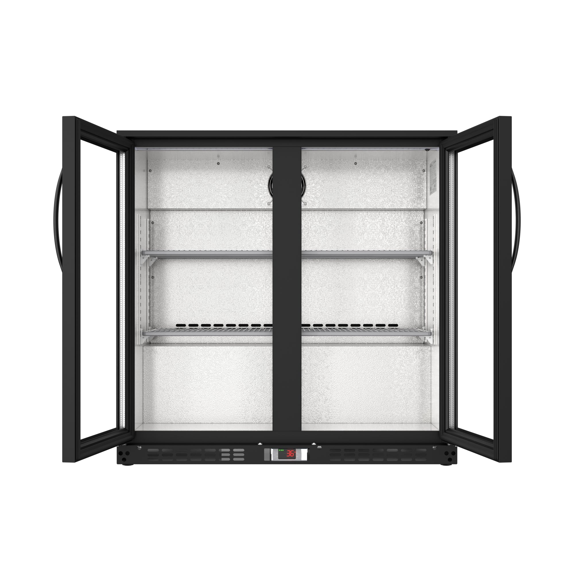 35 in. Two-Door Back Bar Refrigerator - 7.4 Cu Ft.