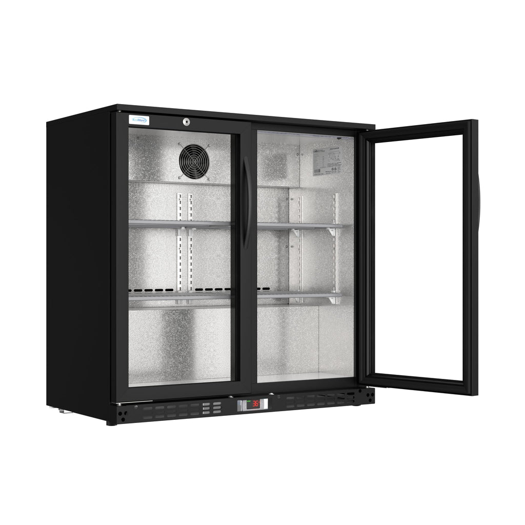 35 in. Two-Door Back Bar Refrigerator - 7.4 Cu Ft.