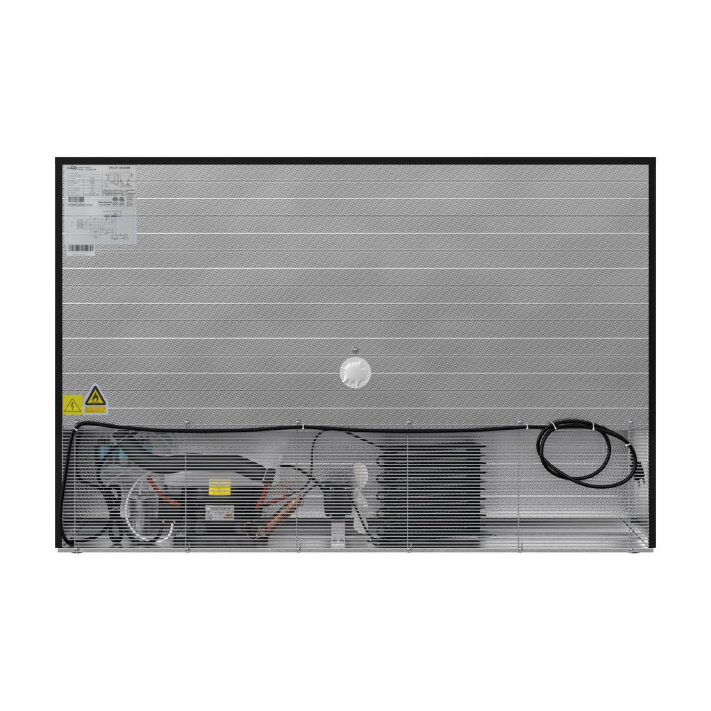 53 in. Three-Door Back Bar Refrigerator - 11 Cu Ft.