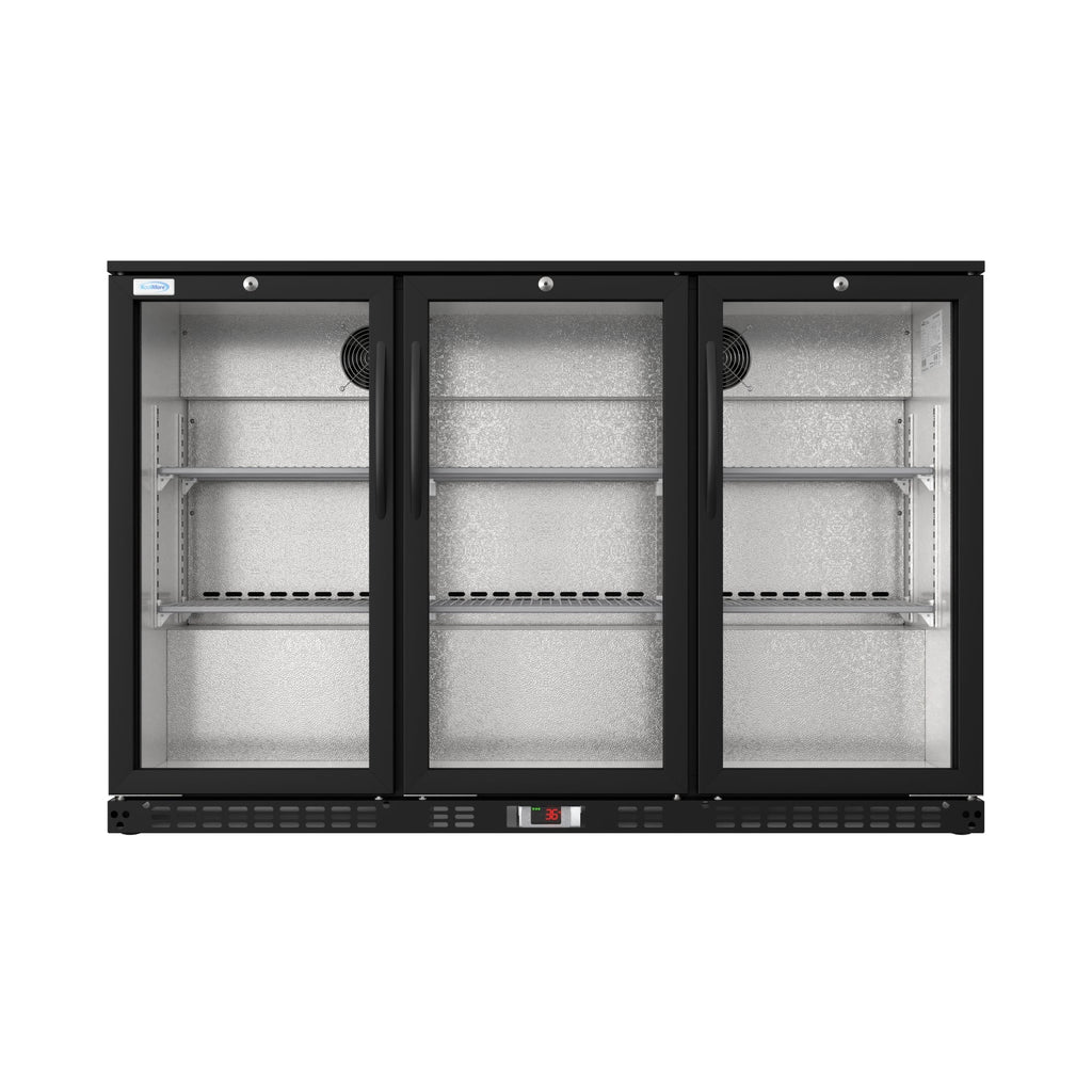 53 in. Three-Door Back Bar Refrigerator - 11 Cu Ft.