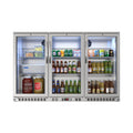 53 in. Three-Door Back Bar Refrigerator - 11 Cu Ft.