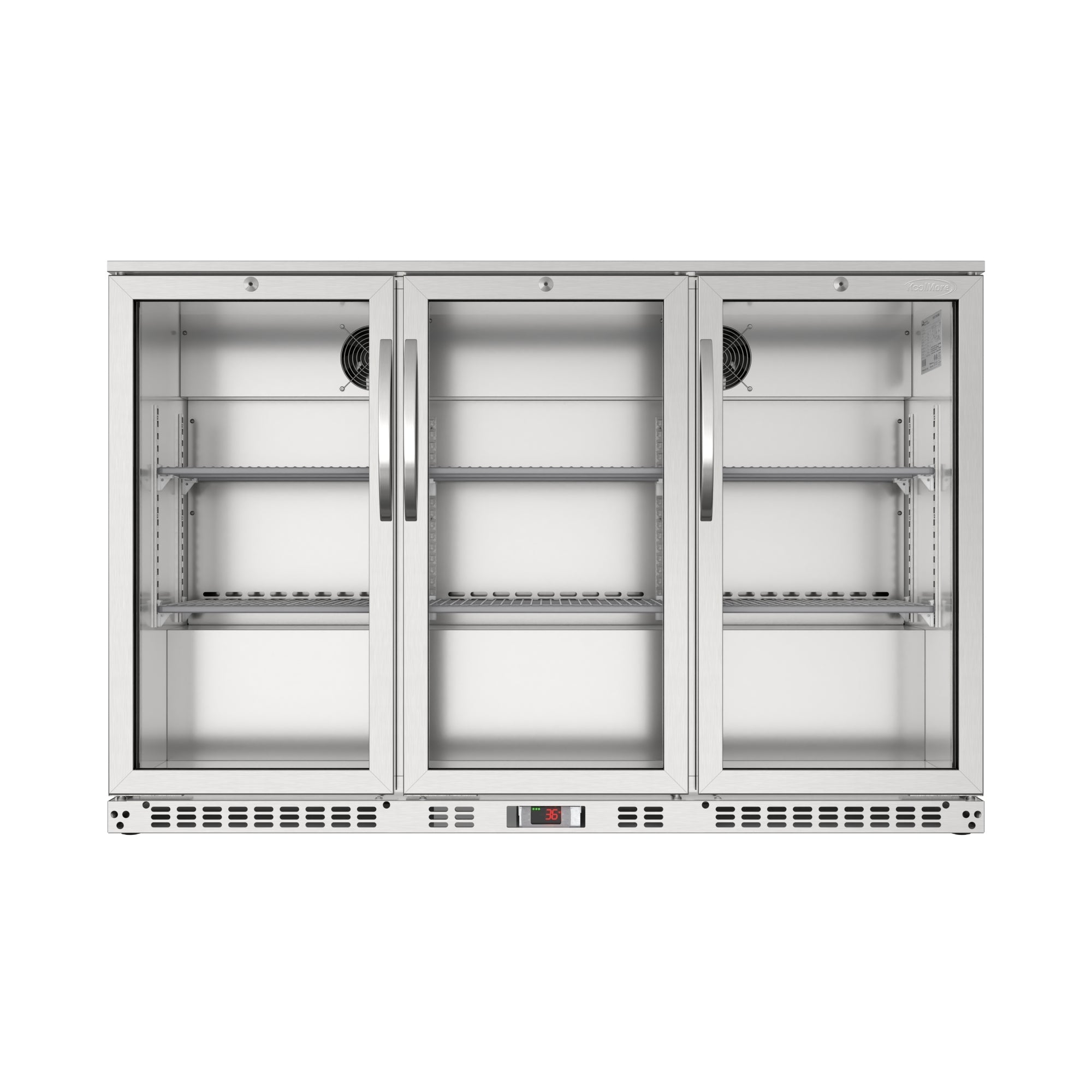 53 in. Three-Door Back Bar Refrigerator - 11 Cu Ft.