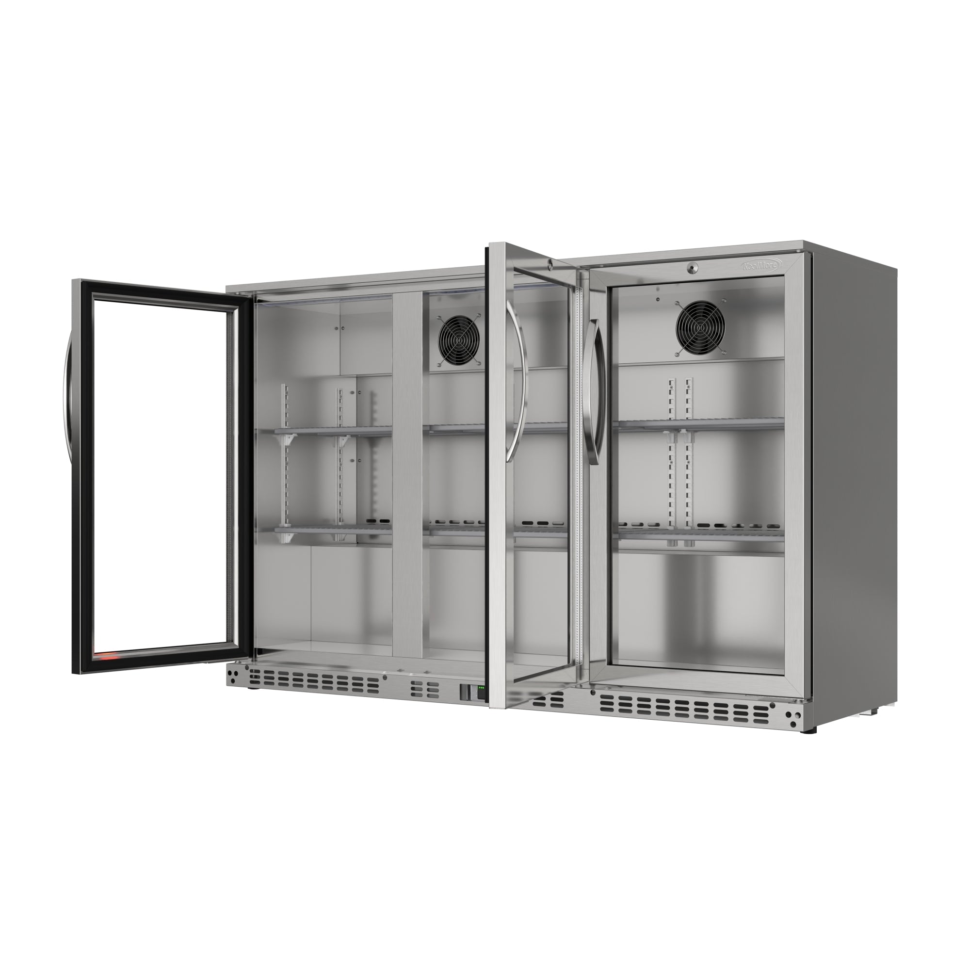 53 in. Three-Door Back Bar Refrigerator - 11 Cu Ft.