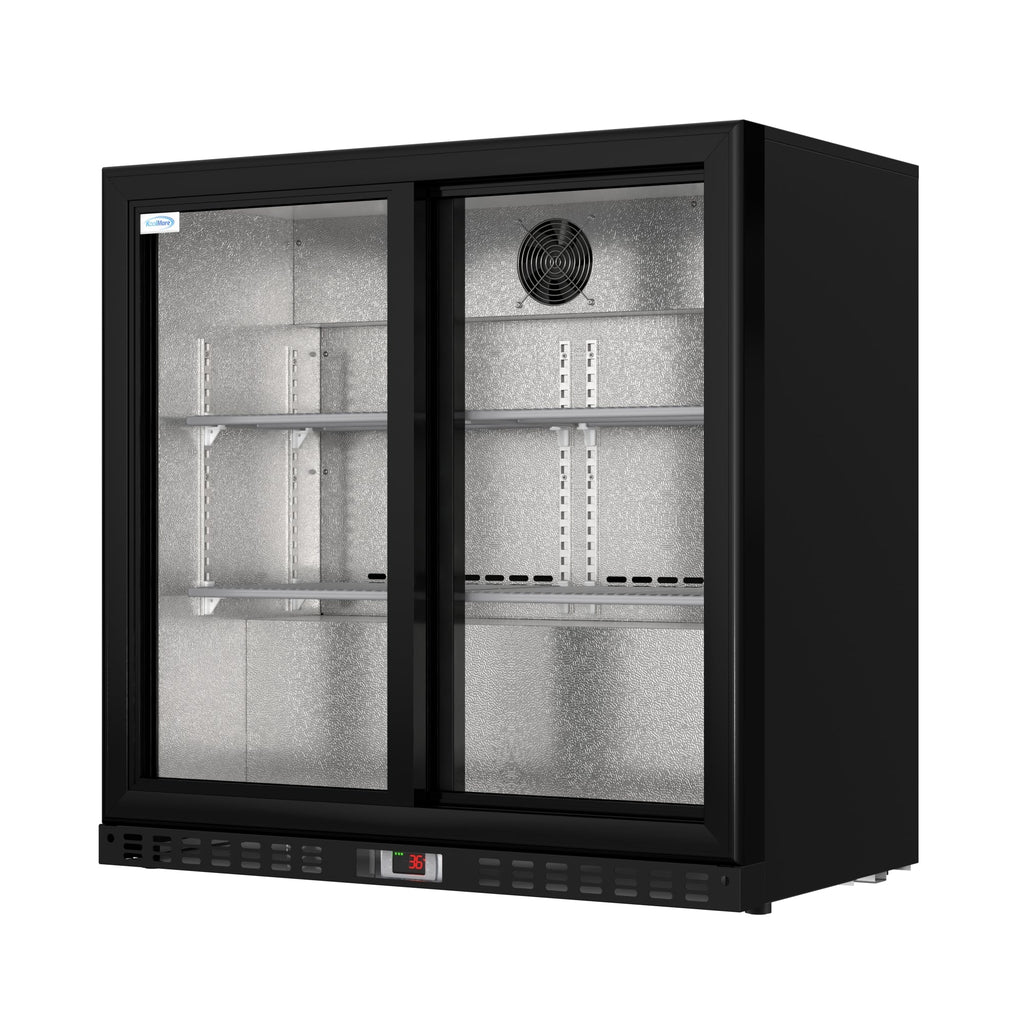 35 in. Two-Door Back Bar Refrigerator - 7.4 Cu Ft.