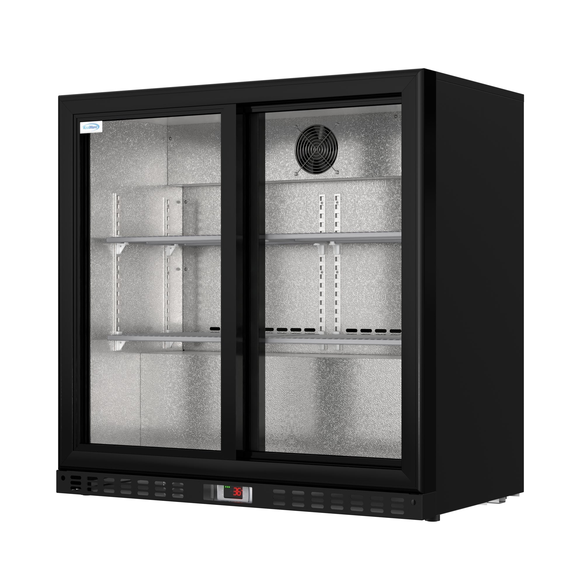 35 in. Two-Door Back Bar Refrigerator - 7.4 Cu Ft.