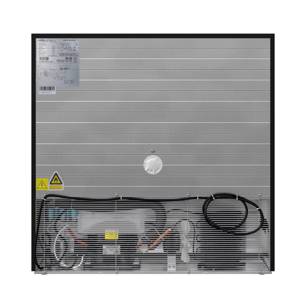 35 in. Two-Door Back Bar Refrigerator - 7.4 Cu Ft.