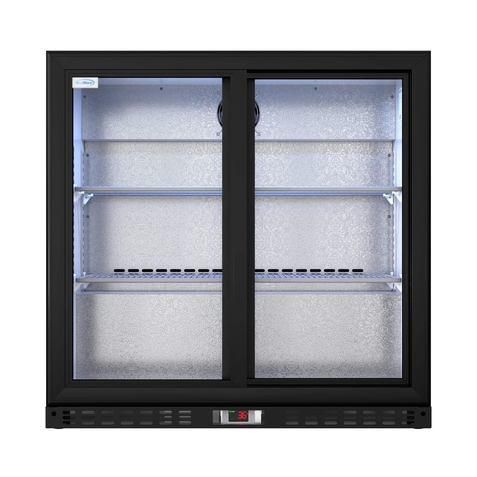 35 in. Two-Door Back Bar Refrigerator - 7.4 Cu Ft.
