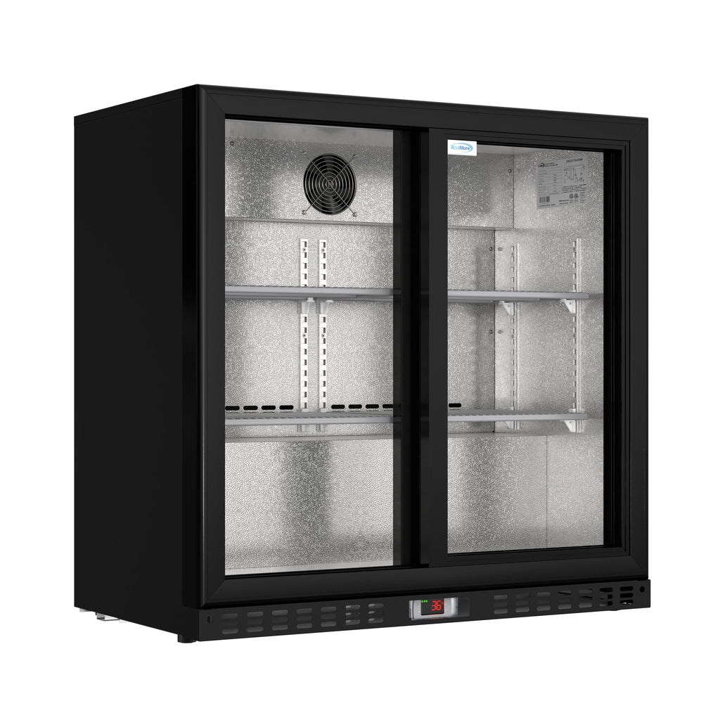 35 in. Two-Door Back Bar Refrigerator - 7.4 Cu Ft.