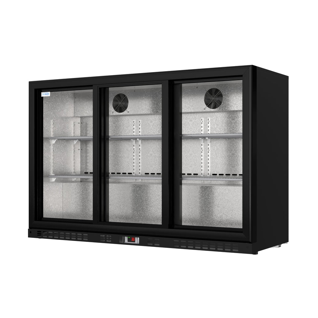53 in. Three-Door Back Bar Refrigerator - 11.3 Cu Ft.