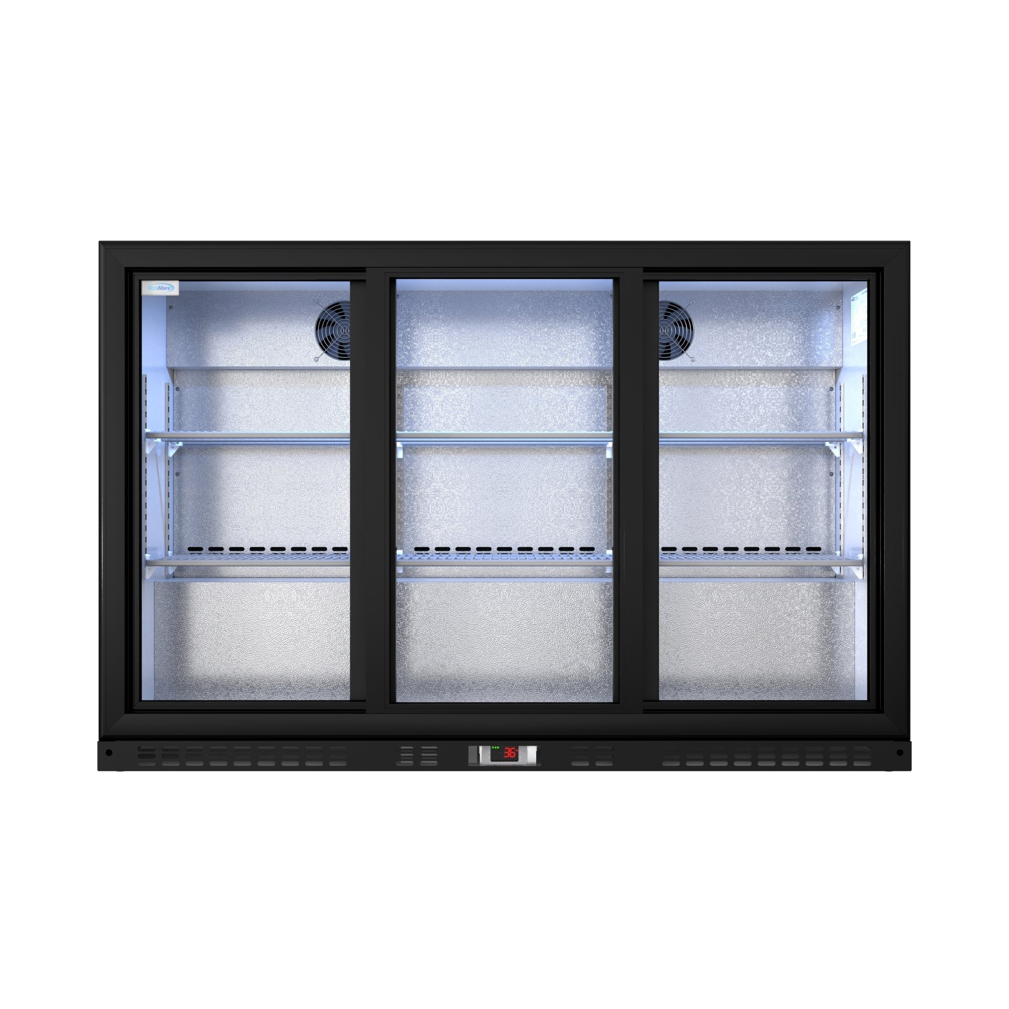 53 in. Three-Door Back Bar Refrigerator - 11.3 Cu Ft.