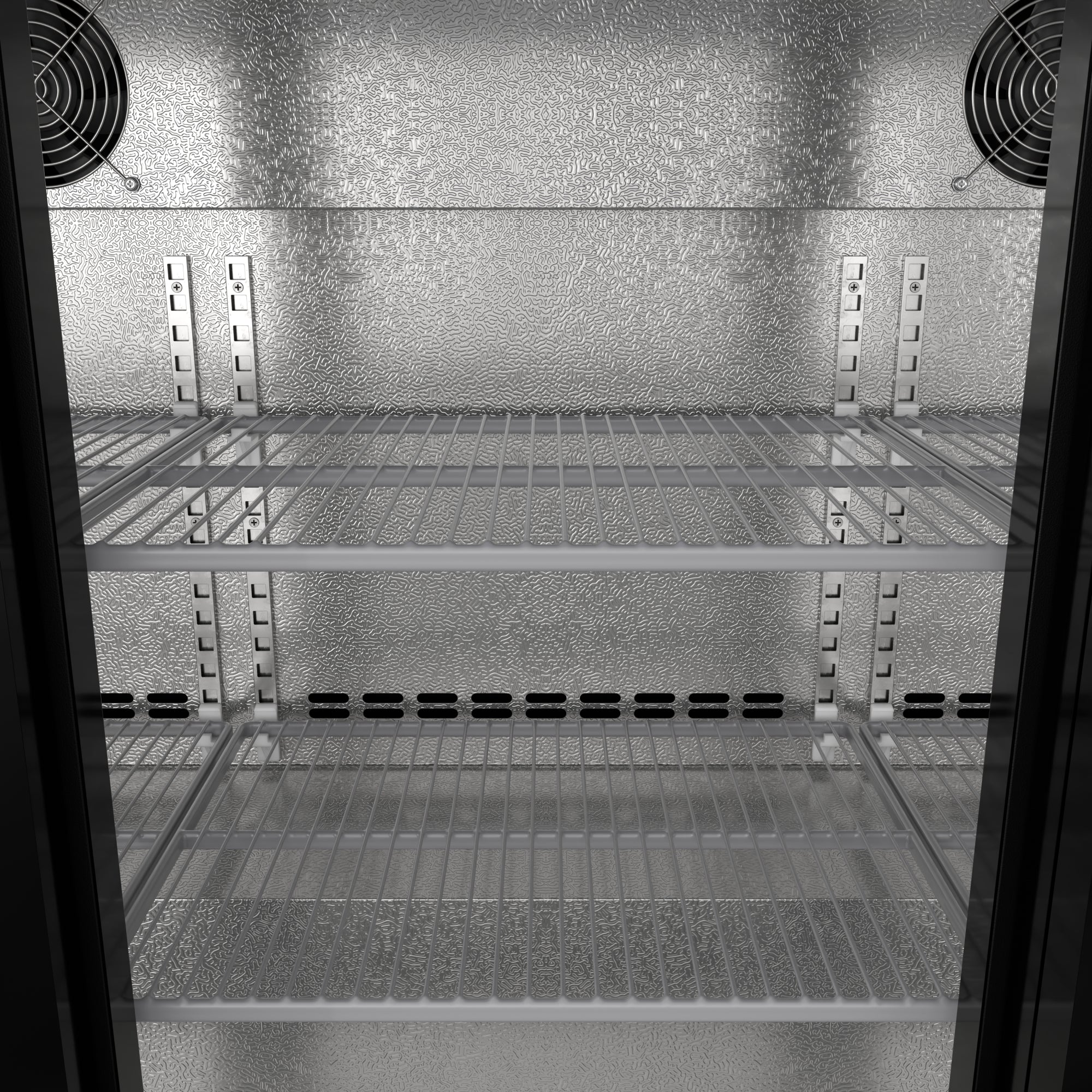 53 in. Three-Door Back Bar Refrigerator - 11.3 Cu Ft.