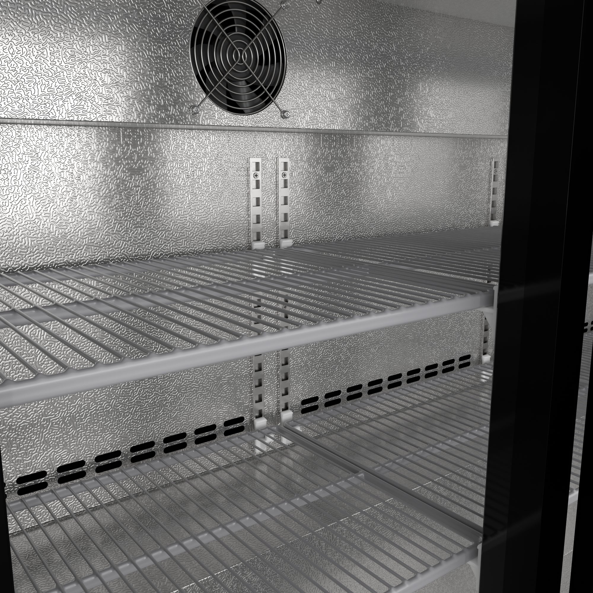 53 in. Three-Door Back Bar Refrigerator - 11.3 Cu Ft.