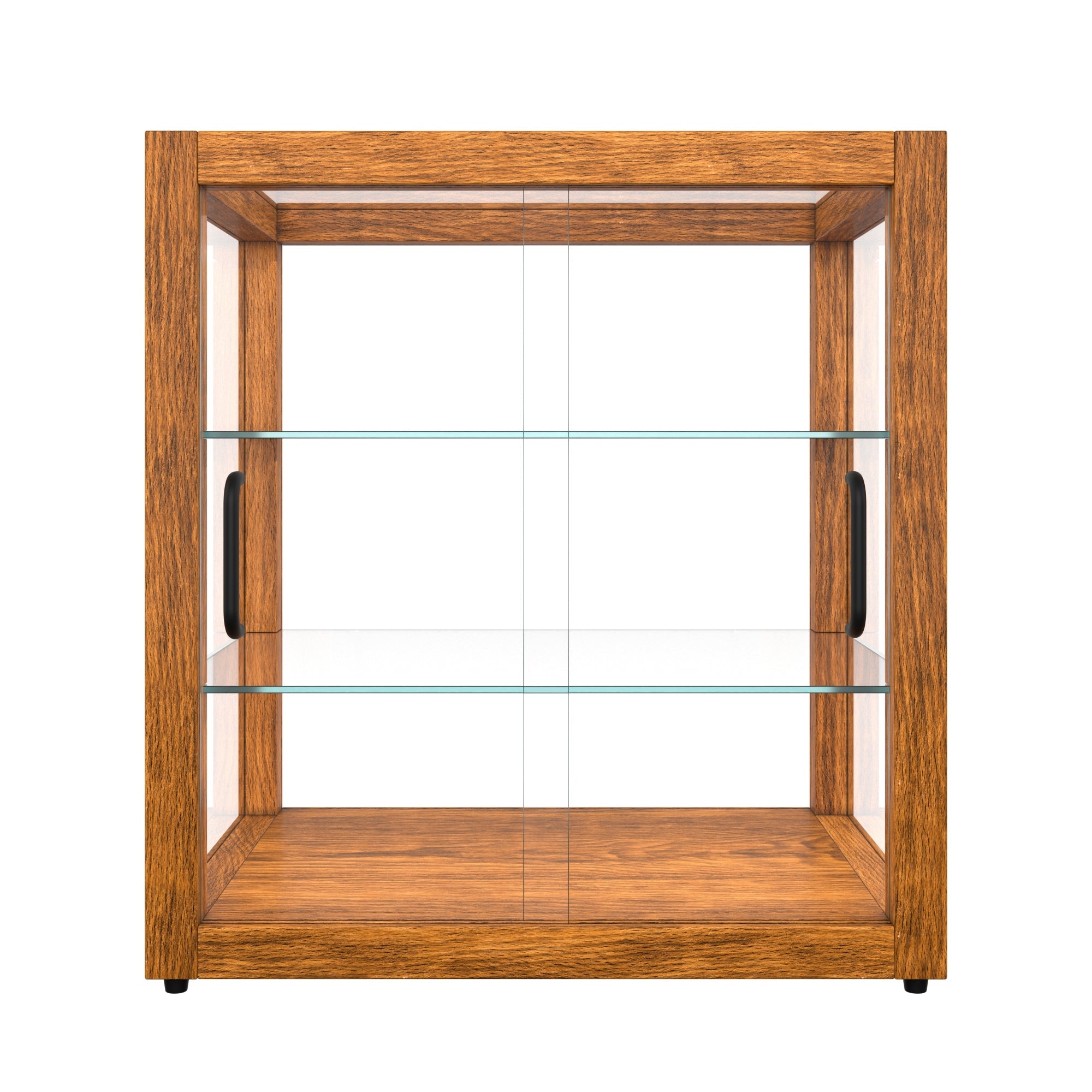 20 In. 3-Tier Artisan Light Wooden & Tempered Glass Dry Bakery Display Case