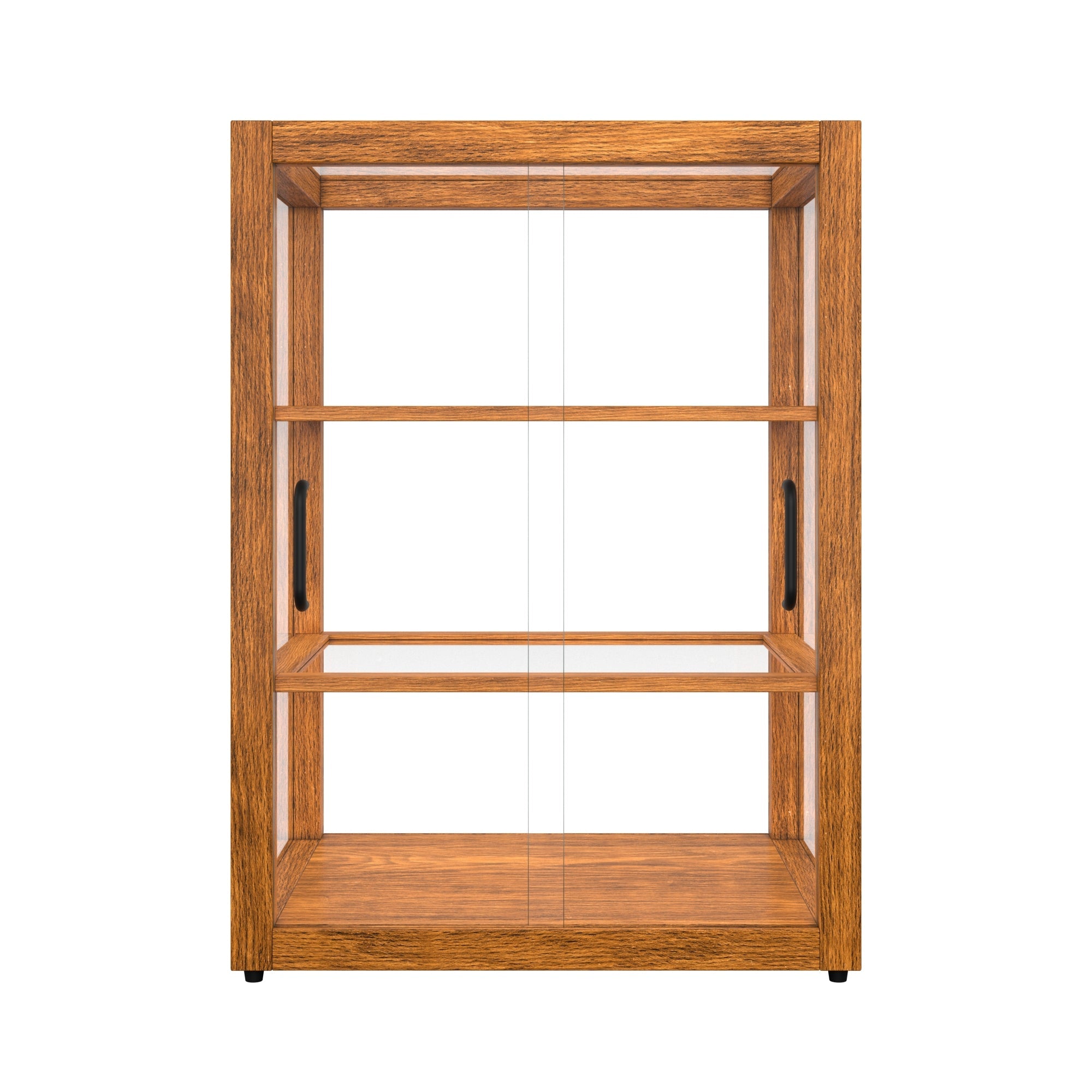 21 In. Artisan Upright Light Wooden & Tempered Glass Dry Bakery Display Case