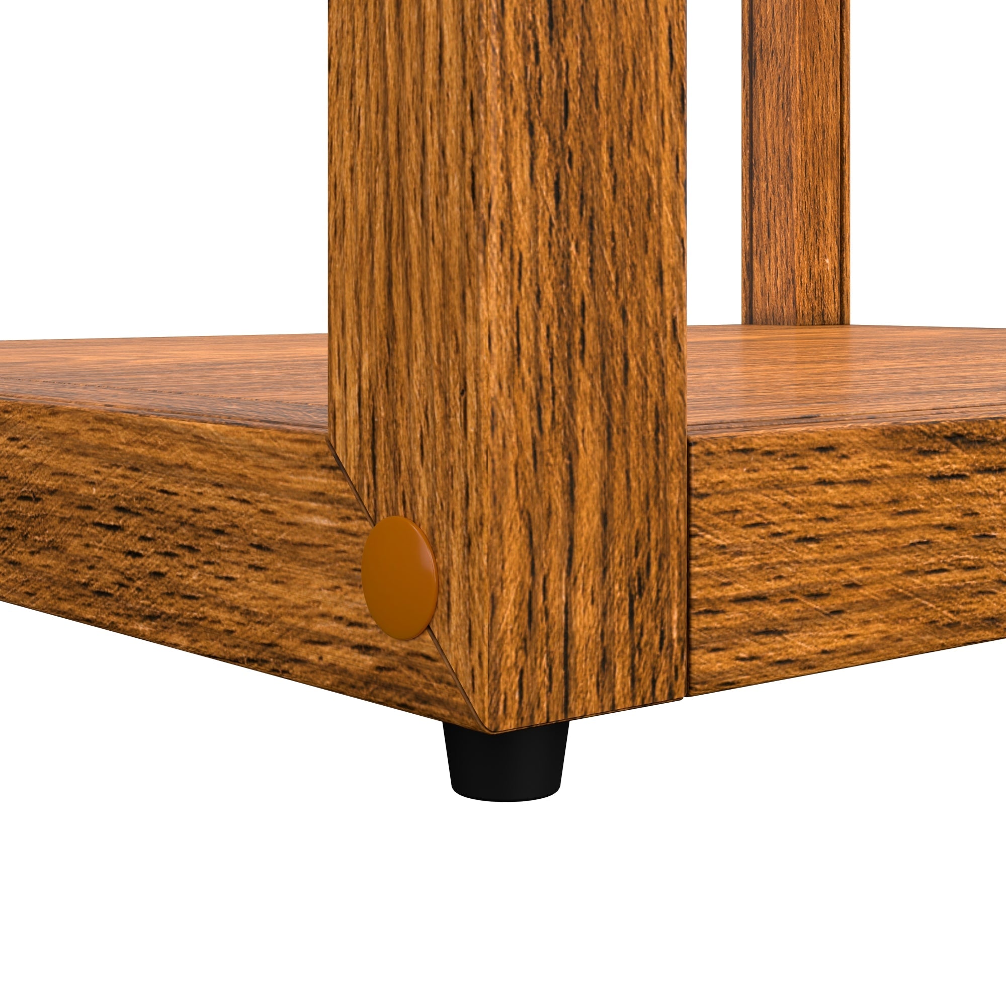 21 In. Artisan Upright Light Wooden & Tempered Glass Dry Bakery Display Case