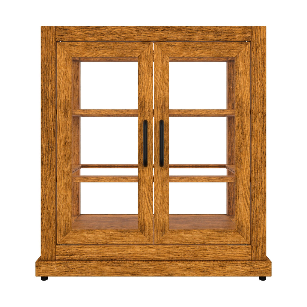 25 In. Artisan Light Wooden & Tempered Glass Dry Bakery Display Case
